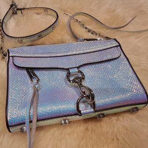 Rebecca Minkoff Holographic/Irridescent Crossbody Clutch